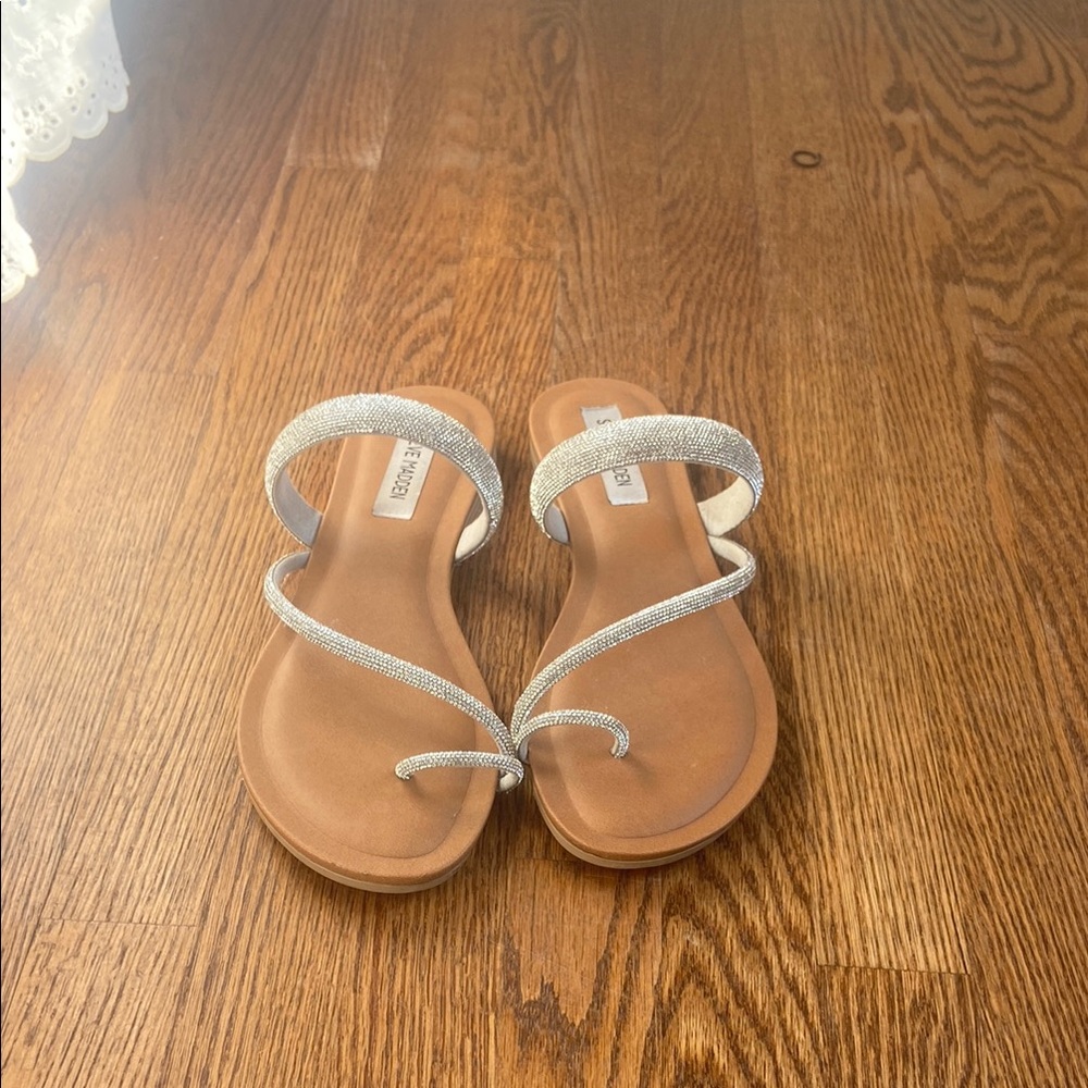 Steve Madden Silver Sandals